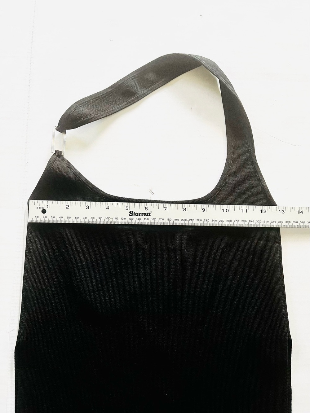 White Fox black halter top with buckle M - Picture 8 of 10